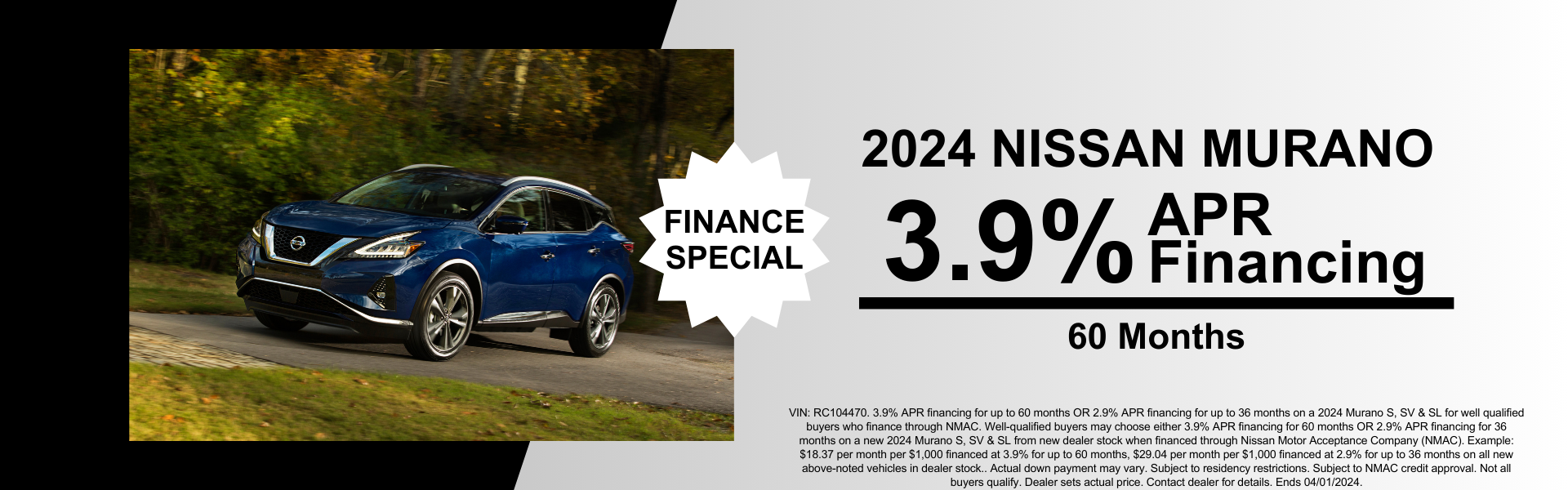 Nissan Murano Finance Special