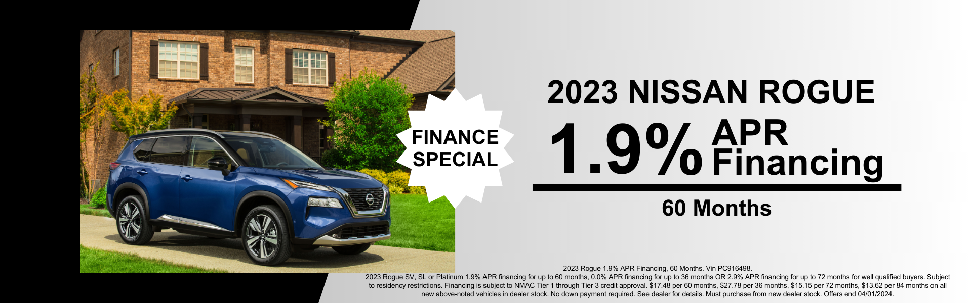 Nissan Rogue Finance Special